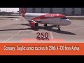 Hamburg Germany: New livery and latest technology presented during the delivery ceremony. Germany: EasyJet carrier receives its 250th A-320 from Airbus