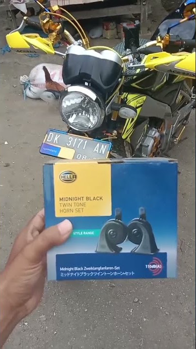 klakson, horn hella suara mantapp....