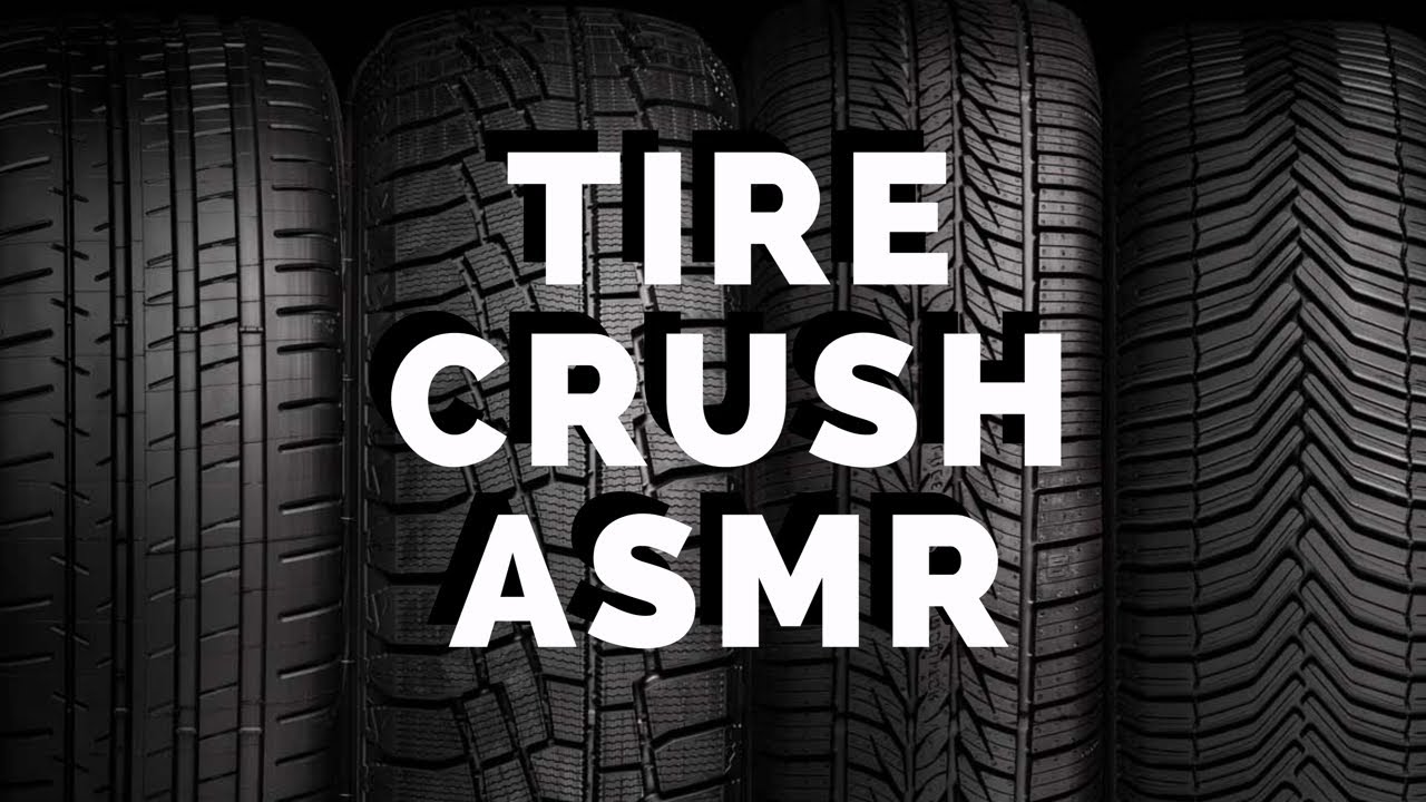 Tire Crush ASMR Sounds Running Over Floral Foam! YouTube