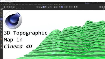 🏔️ 3D Topographical Map in Cinema 4D - Create 3D Mountain in 3 Minutes