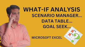 Excel What-If Analysis (Goal Seek, Data Table and Scenario Manager) | Simplified Explanation