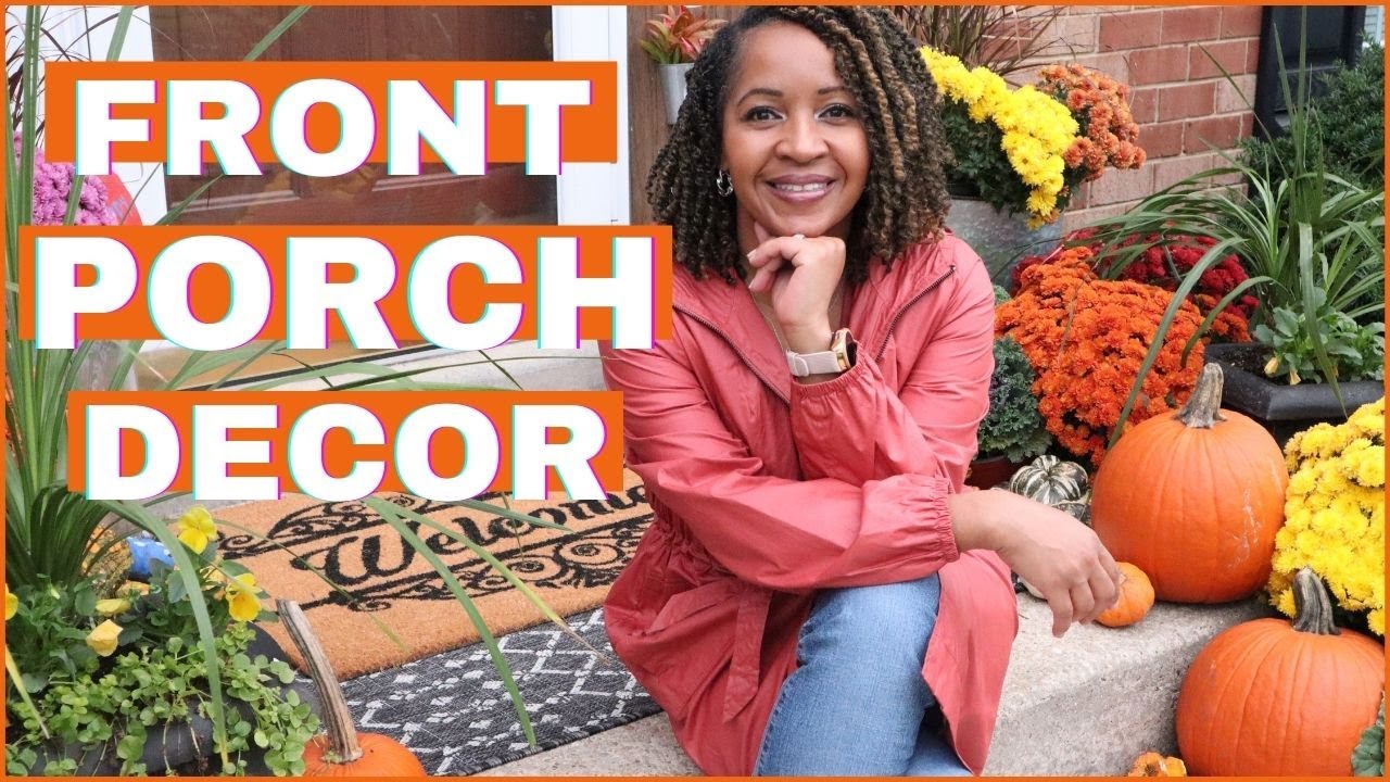 HOW TO DECORATE YOUR FRONT PORCH FOR FALL - YouTube