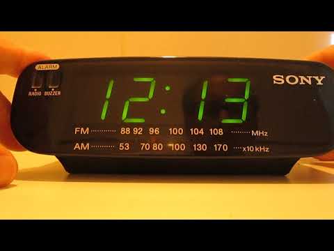 Radio Reloj Despertador Marca Sony Modelo ICF C212