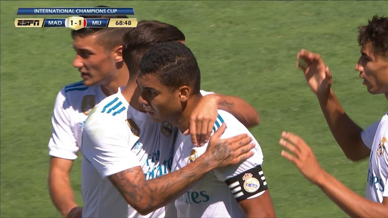 CASEMIRO GOAL | Real Madrid vs Manchester United 1-1 (1-2) 22/07/2017