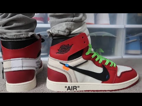 AIR JORDAN 1 “OFF WHITE” CHICAGO SNEAKERS WITH CHEAP JEANS AND **ON-FOOT**LIFE HACK!!!