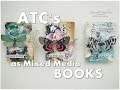 ATC's as Mixed Media BOOKS Tutorial ♡ Maremi's Small Art ♡