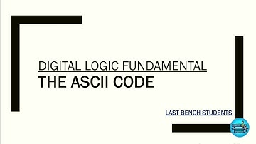 ASCII Code | More useful content in description👇| @LastBenchStudents3 #video #dlf #education