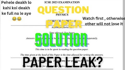 Question Paper: Physics: Class 10 : 2023: Solution