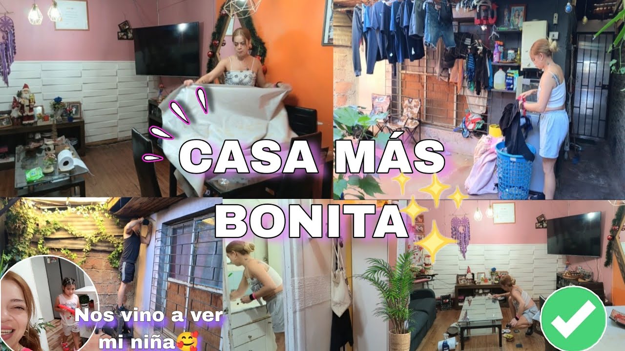 PONIENDO BONITO 📌🧺 BUENA LIMPIEZA 🪠🪣🫧 en OTRA CASA ✅ MOTIVATE CONMIGO 🧹🧽 