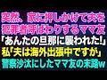 【スカッと総集編】突然、家に押しかけて夫を犯罪者呼ばわりする近所のママ友「あんたの旦那に襲われた!」私「夫は海外出張中ですけど…」→冤罪で警察沙汰にしたママ友の末路が…