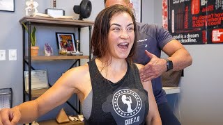 Miesha Tate gets DEEP Spine Adjustments?!