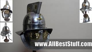 Roman Gladiator Helmet Heavy Duty 14 Gauge Helmet