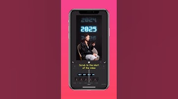 Learn how to create this effect with InShot and time scroll into 2025 ⏳✨#inshot #2025 #newyear