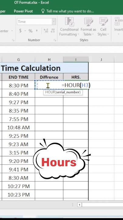 Excel Time Difference in Hours: Easy Tips and Formulas #exceltutorial ...