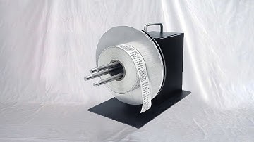 Automatic adjustable core label rewinder barcode sticker labels winding MC bobinadora de etiquetas