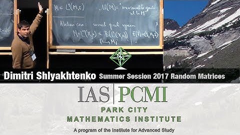 Dimitri Shlyakhtenko (3.1) Random matrices and free probability, part 3.1