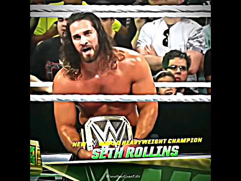 {ROMAN REIGNS VS SETH ROLLINS WWE WORLD HEAVYWEIGHT TITLE MATCH MONEY IN THE BANK 2016} 💯 #wwe