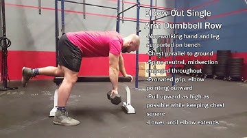 Elbow Out Single Arm Dumbbell Row