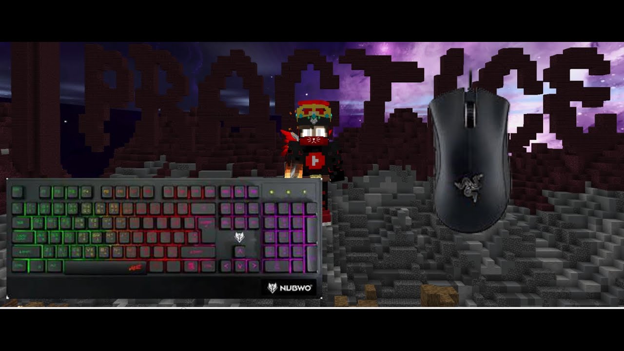Minecraft keyboard+mouse sound practicePVP - YouTube