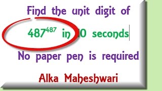 How to Find the Unit Digit of Large Powers | Unit Digit Tricks | Learners' Planet