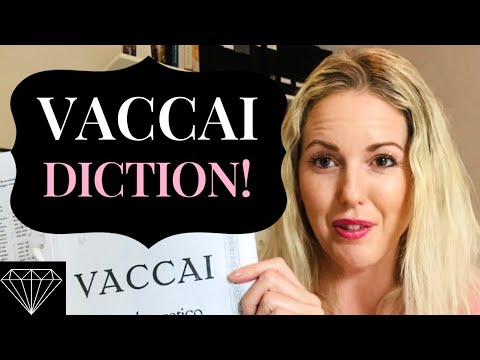 Vaccai Semplicetta Tortorella - Practice Diction!
