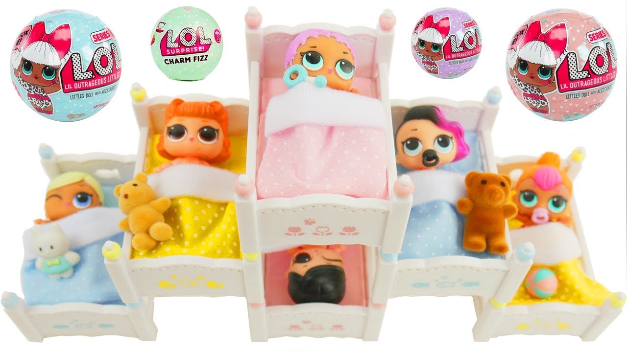 LOL Surprise Dolls + Lil Sisters' Bunk Bed Sleepover YouTube