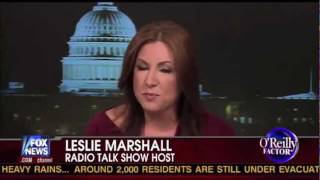 Newt's Favorability Rating Among Women - Leslie Marshall on Bill O'Reilly's "The Factor" 1/20/12