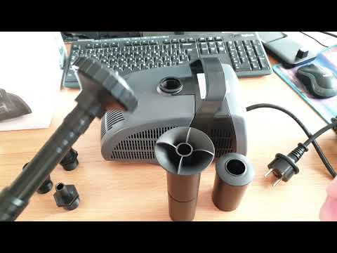 Фонтанный насос PF3000 с насадками для пруда, водоёма