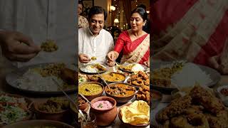 🔥Village Woman Cooks a Grand Bengali Thali | Fish Curry, Dal & Rice Feast | Couple Mukbang 😋🐟🍚