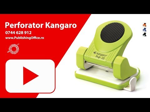 Perforator Kangaro Perfo 20 din metal 20 coli verde