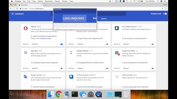 Installing an Unpacked Extension (MacOS)