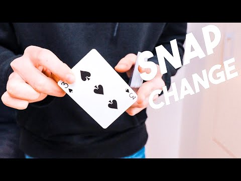 COME TRASFORMARE ISTANTANEAMENTE UNA CARTA / Tutorial Snap Change / Spiegazione Magia con le carte