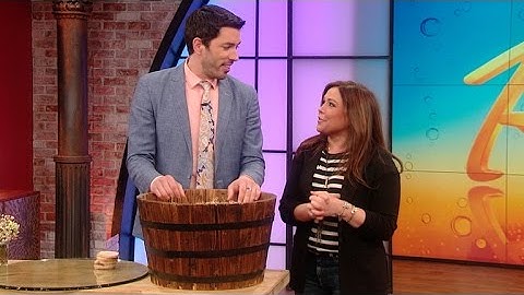 Add a Little Rustic to Your Backyard with a Whiskey Barrel Table