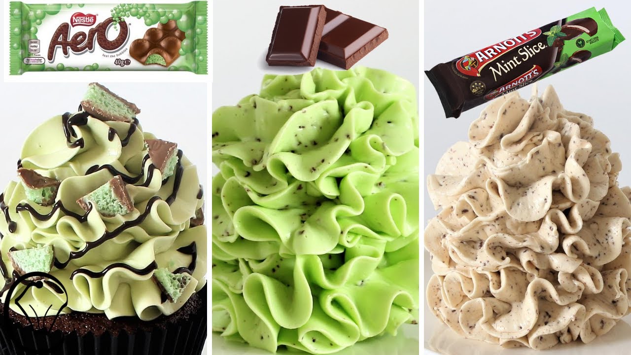 Condensed Milk Buttercream MINT COMPILATION Mint Slice Aero Chocolate
