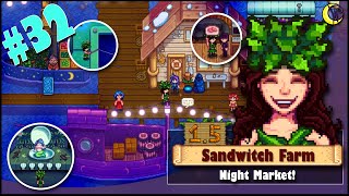 🥪Stardew Valley 1.5 Beach Farm | SandWitch Farm | Night Market! | #32