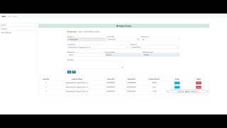 Easy Accounting | Receipt  1st video (Functional Demo) | Python Django ERP Application