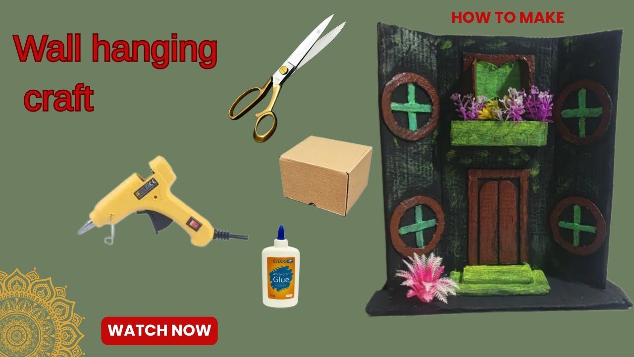 How to make room decor item with card board 