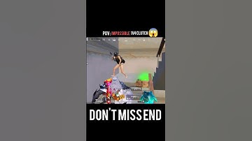 BGMI IMPOSSSIBLE 1V4 CLUTCH 💀 WAIT FOR END 🔥| #shorts #bgmi #pubgmobile #clutch