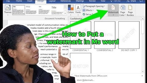 How to Insert Watermark Design in Ms word #educationalvideos #howto #mswordforbeginners