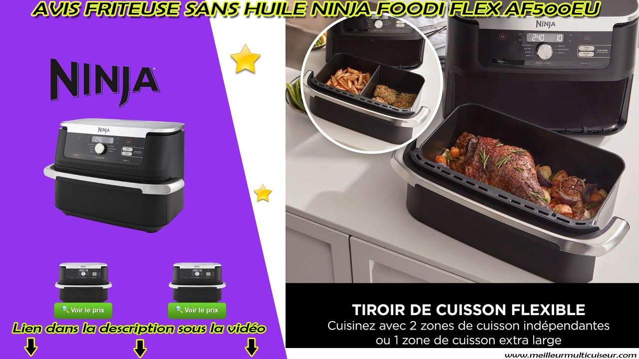 IFA 2023 – L'Airfryer Ninja Foodi Flex peut passer d'une (très) grande zone  de cuisson à deux petites - Les Numériques
