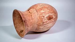 From Oak Log to Vase - Woodturning