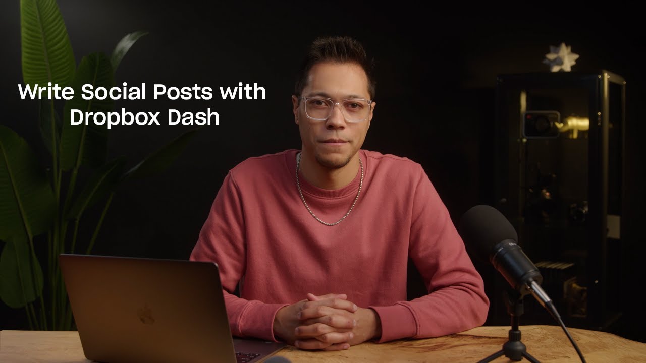 Write Social Posts with Dropbox Dash - YouTube