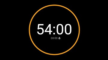 54 Minute Countdown Timer with Alarm / iPhone Timer Style