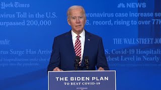 Biden lays out plan to tackle coronavirus pandemic