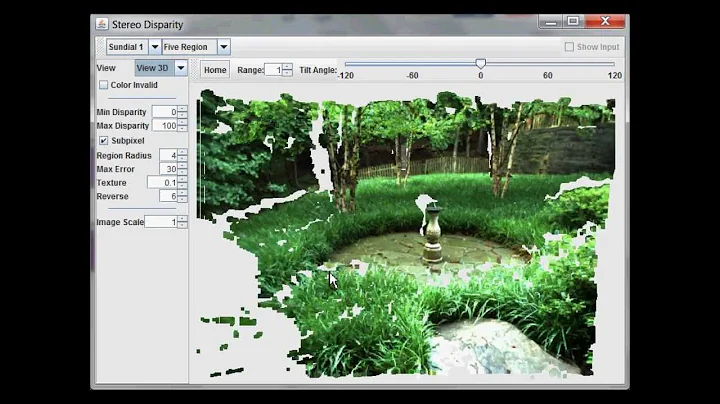 Dense Stereo Disparity and 3D Point Cloud