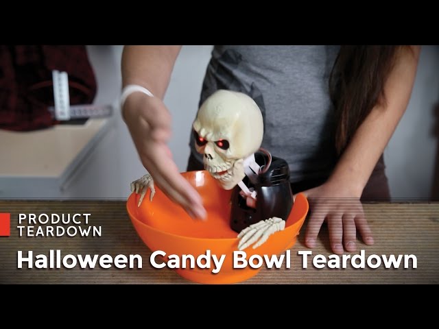 Ciotola Porta Caramelle Halloween Animata - Con Sensore Di Movimento E Cranio Urlante - Foto 2