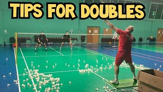 Badminton training drills for doubles