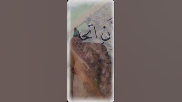 وأوحى ربك إلى النحل  | تلاوة مؤثرة بخط عربي ساحر