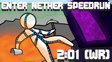 [Former WR] Enter Nether 2:01 (Random seed No structures)