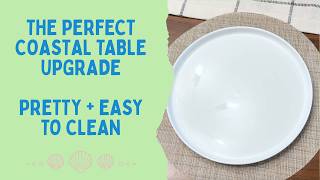 LiveByCare Beige Placemats Review | Beautiful Coastal Dining Table Decor
